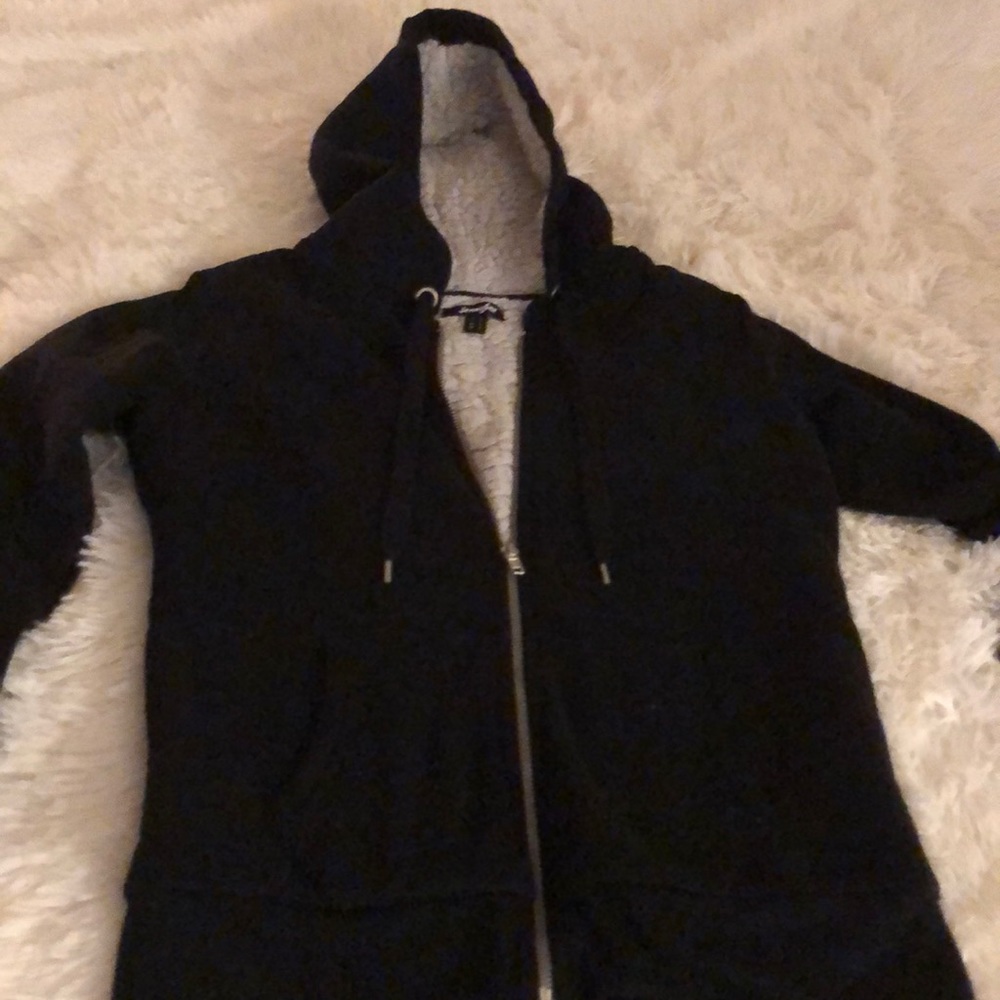 Black hoodie with zipper